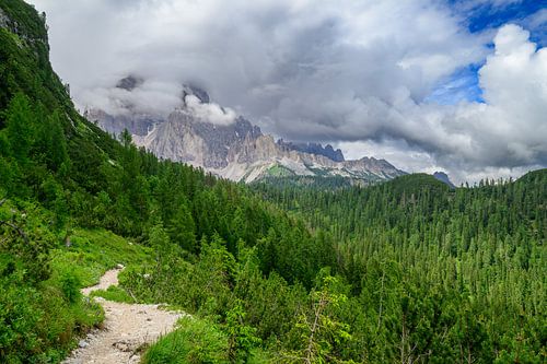 Gruppo del Cristallo bergen in de Dolomieten