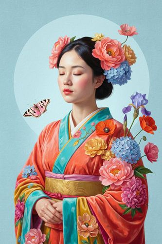 Geisha in Bloom van Marja van den Hurk