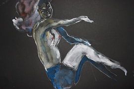 Akt 1 (von 4), blau schwarz