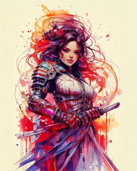 Femme samouraï par Günter Puschmann