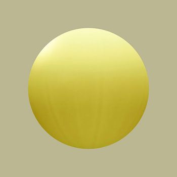 Modern Abstract. Minimalisme. Geel.