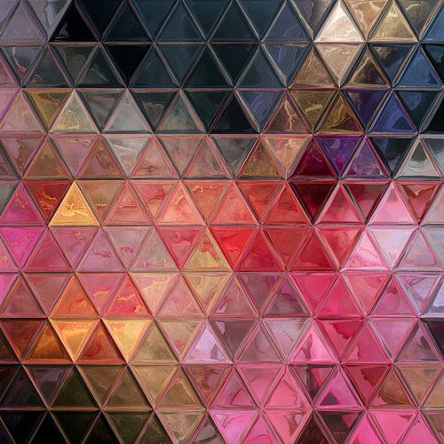 Mozaïek rood roze #mozaïek