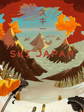 Skiën in Japan van Mark Harrison
