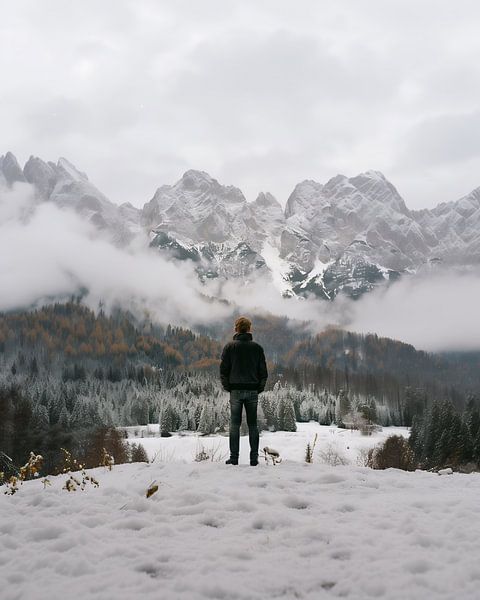 Winter im Hochland von fernlichtsicht