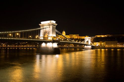 De Kettingbrug in Boedapest Hongarije