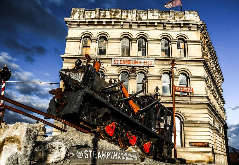 Steampunk locomotief Nieuw-Zeeland van Nico van Kaathoven