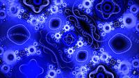 Blauw, wit, zwart beeld