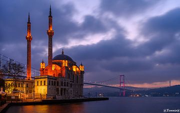 Ortacoy Mosque at sunrise