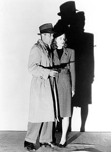 Humphrey Bogart et Lauren Bacall, Le grand sommeil, 1946 sur Bridgeman Images