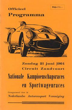 Course de voitures Zandvoort 1964 sur Jaap Ros
