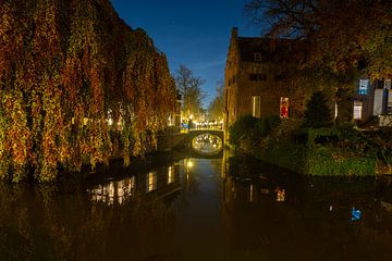 Amersfoort at nach. View of Korte gracht by Gertjan Hesselink