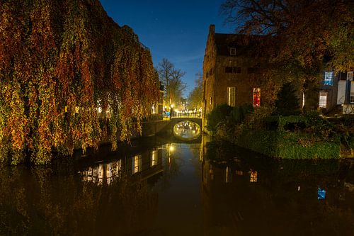 Amersfoort bij nach. Zicht op Korte gracht van Gertjan Hesselink