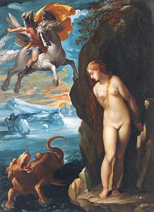Cavalier d'Arpino (Giiuseppe Cesari), Perseus en Andromeda - 1600s van Atelier Liesjes