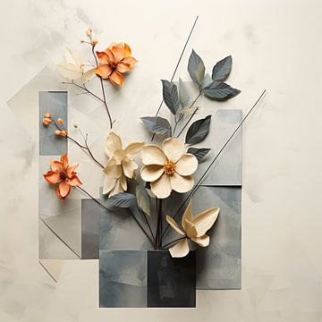 Fleurs - Composition moderne sur New Future Art Gallery