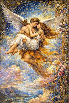 Eros and Psyche painting. by Johannes