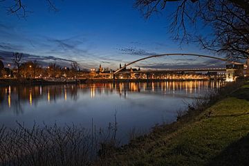 Maastricht during the blue hour by Rob Boon