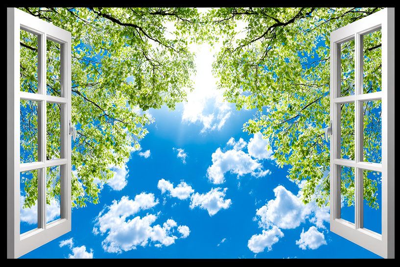 beautiful views of trees and clouds by Egon Zitter