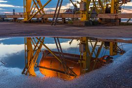 Lifeboat reflection by Jan Georg Meijer