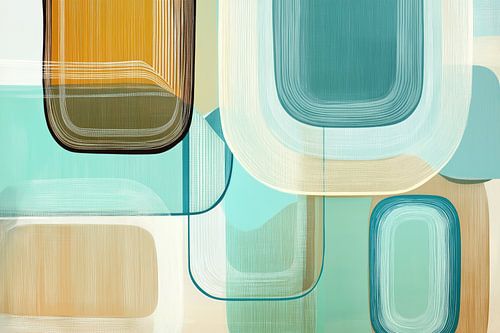 Modern abstract boho