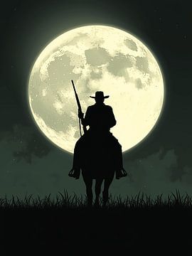 Cowboy in der Nacht von Giandra Safaraz