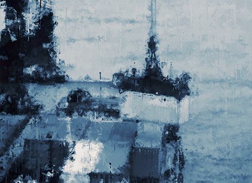 Container lossen in de haven