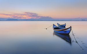 Bateau de pêche sur la lagune, Portugal (2) sur Adelheid Smitt