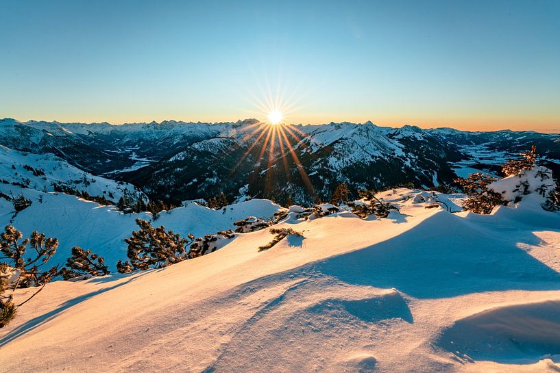 Sunset over the Lech Valley by Leo Schindzielorz