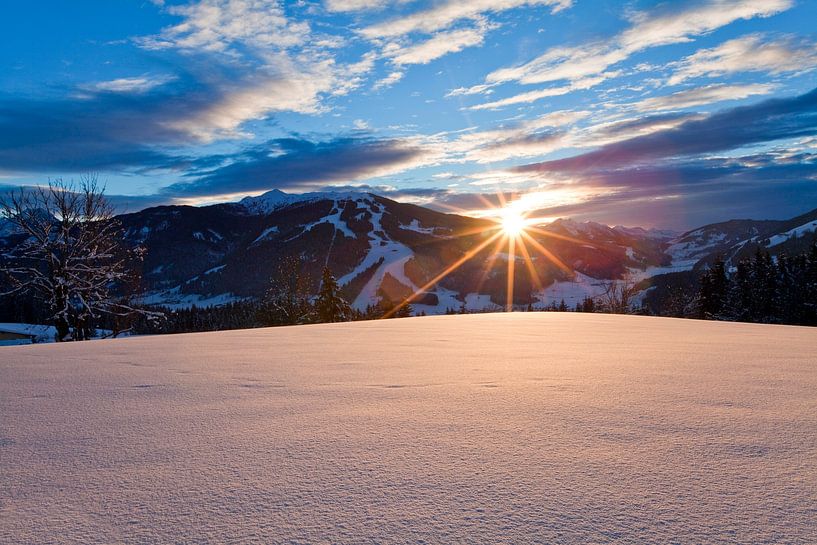 Sunset at the Feuersang by Christa Kramer
