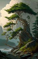 Guardian of the cliff slope