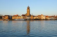 Skyline van Deventer aan de IJssel met de Lebuinuskerk  tijdens zonsondergang van Merijn van der Vliet thumbnail