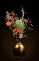 Still life Autumn Happiness with robin