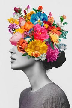 Bloesems in je hoofd van Poster Art Shop