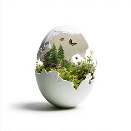 La nature dans un œuf sur TheXclusive Art