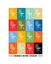 Chaise en fil de fer Eames par Harry Hadders Aperçu