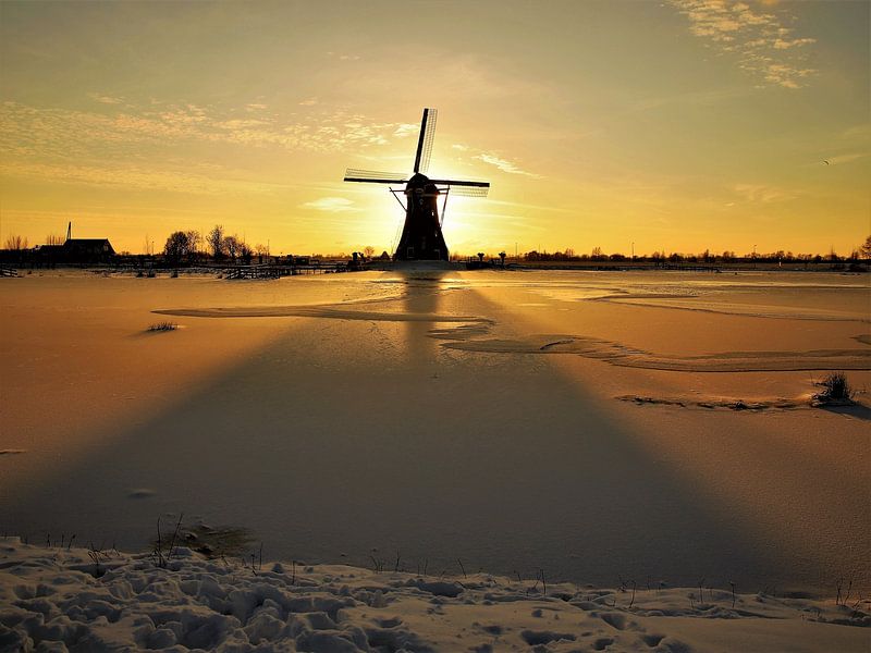 Winter Sunset Haastrecht by Remco Gerritsen