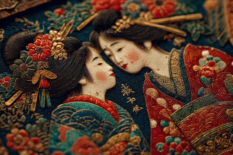 Japanese art Geisha by Egon Zitter