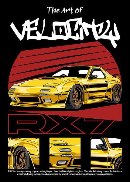 Mazda RX-7 JDM Auto von Adam Khabibi