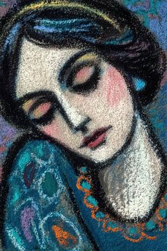 Frau Gemälde von Abstraktes Gemälde