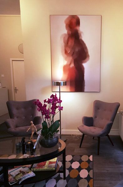 Customer photo: abstract portrait by Carla Van Iersel, on ArtFrame