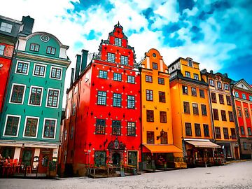 Aquarel Pencil - Cities of Colors - Stockholm