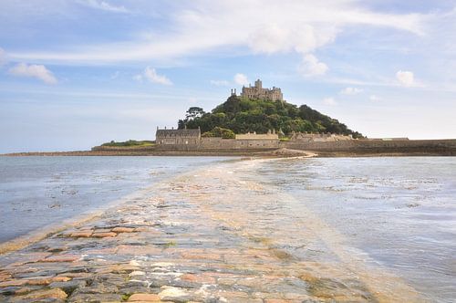 St. Michael's Mount – op weg naar het kasteel in Cornwall
