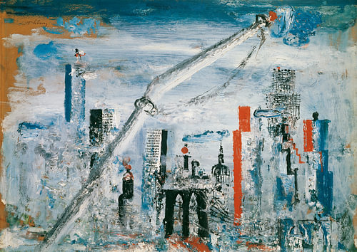 Wilhelm Thöny - Gezicht op Manhattan (East River), ca. 1935