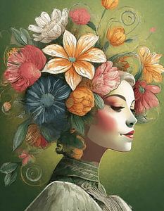 La femme au pouvoir des fleurs