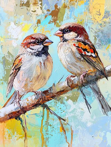 Vogels van Blikvanger Schilderijen