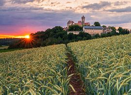 Zonsondergang bij de Ronneburg van Christian Klös