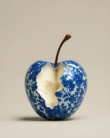 Blue delft appel van But First Framing