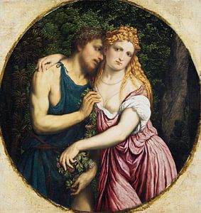 Paris Bordone, Mythologisches Paar (Daphnis und Chloe) - 1500er Jahre