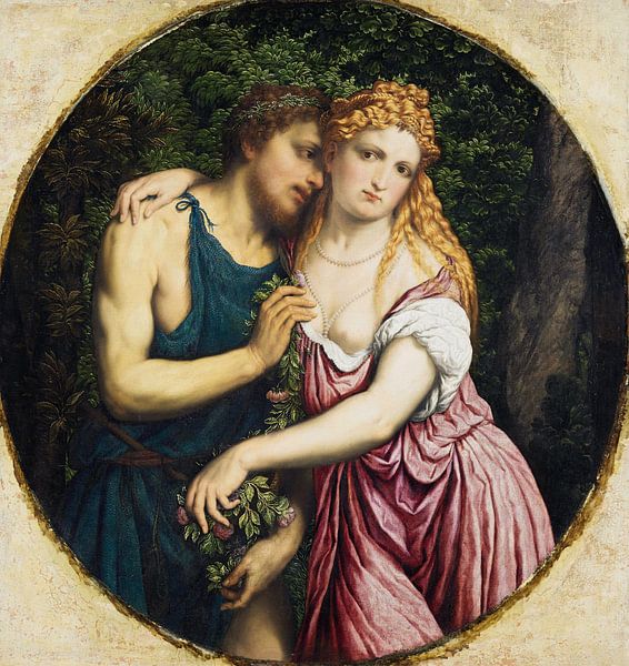 Paris Bordone, Mythological Couple (Daphnis and Chloe) - 1500s by Atelier Liesjes