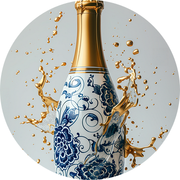 Champagne Delfts Blauw met Goud van Marianne Ottemann - OTTI
