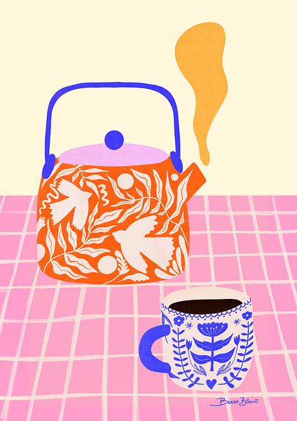 Tea Party Geometrie von Baroo Bloom